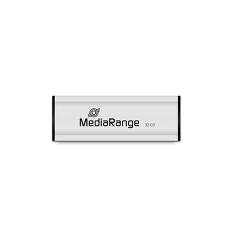 Флеш-накопичувач USB3.0 32GB MediaRange Black/Silver (MR916) | ARAGO