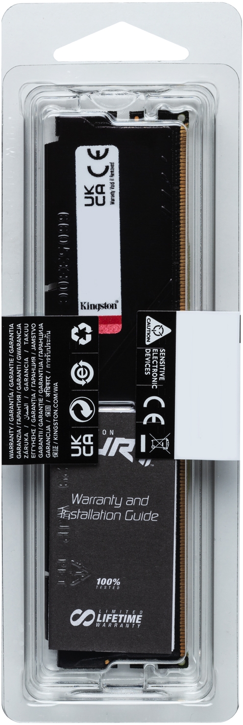 Модуль пам`яті DDR5 16GB/6800 Kingston Fury Beast Black (KF568C34BB-16) | ARAGO