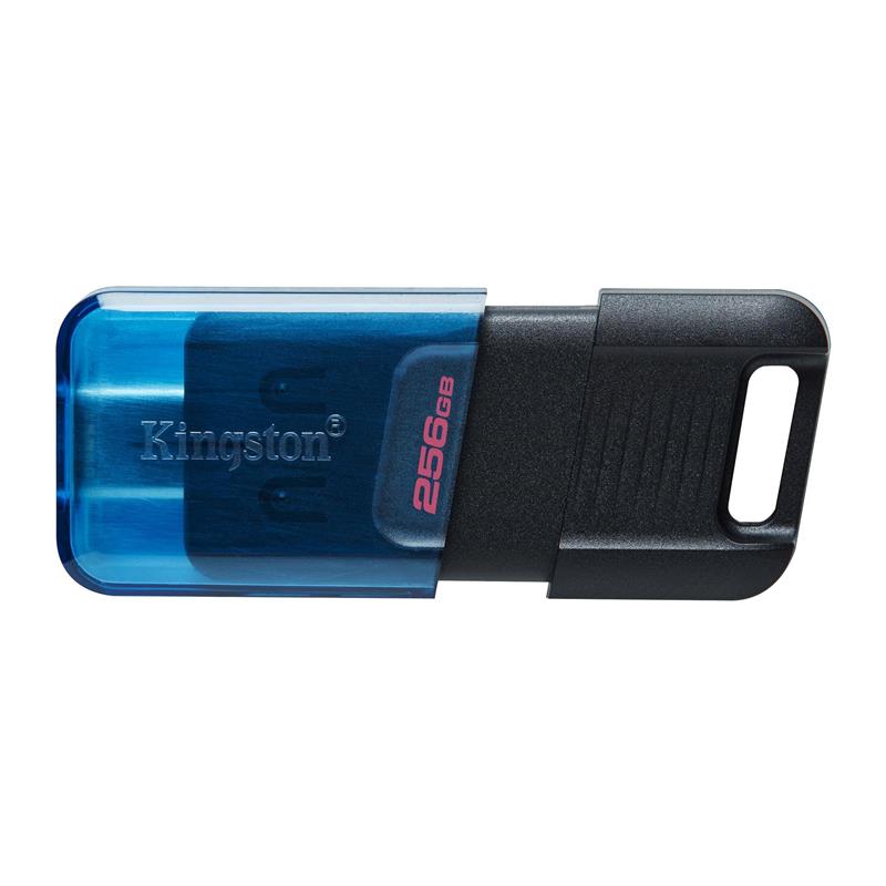 Флеш-накопичувач USB3.2 256GB Type-C Kingston DataTraveler 80 M Blue/Black (DT80M/256GB) | ARAGO