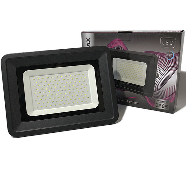 картинка LED прожектор Velmax, 100W, 9000Lm, 6200К от магазина Компания+