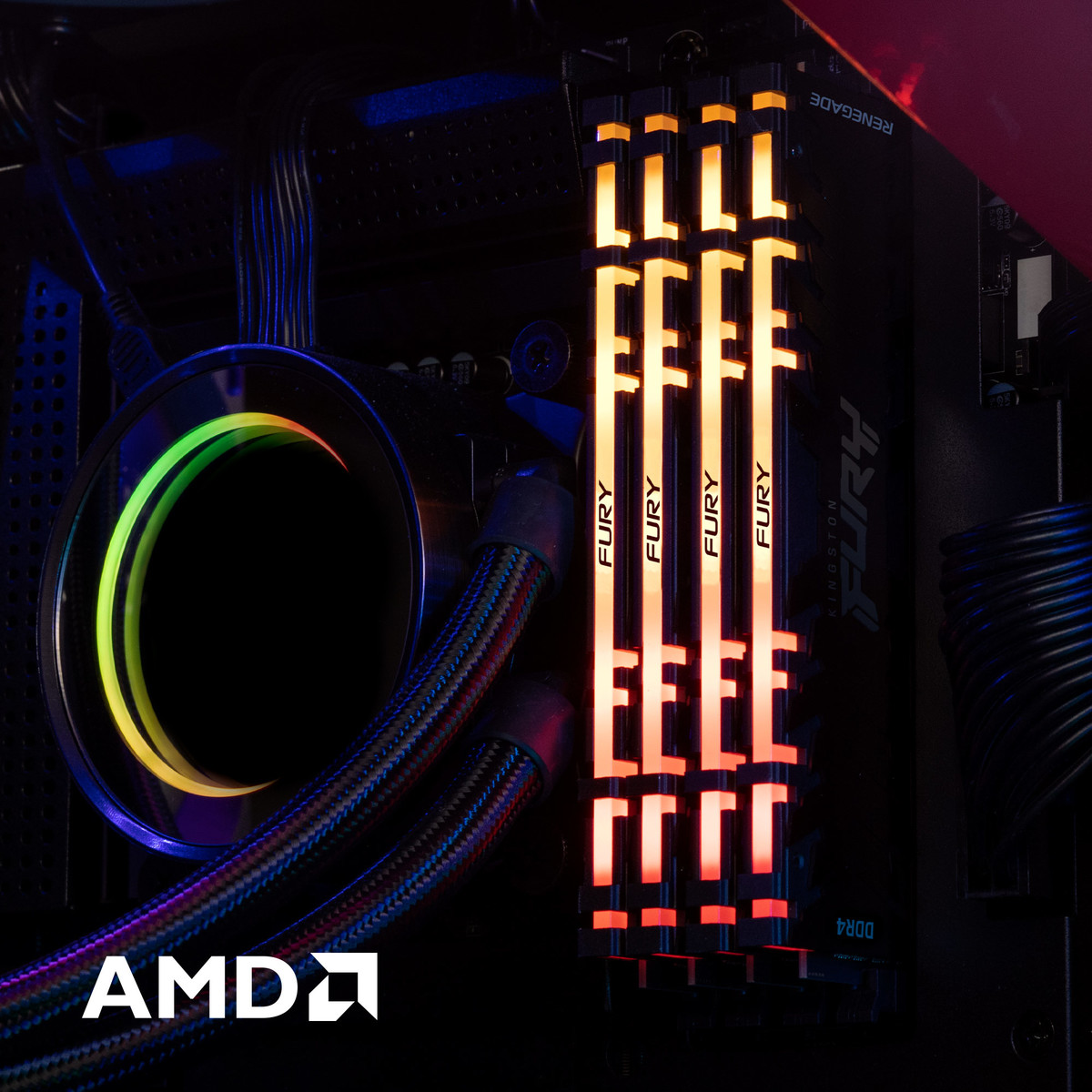 Модуль пам`яті DDR4 2x8GB/4000 Kingston Fury Renegade RGB (KF440C19RB2AK2/16) | ARAGO