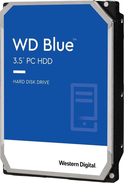 Накопичувач HDD SATA 6.0TB WD Blue 5400rpm 256MB (WD60EZAX) | ARAGO
