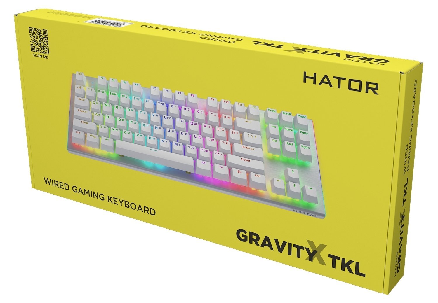 Клавіатура Hator Gravity X TKL Orange White (HTK551UA) | ARAGO