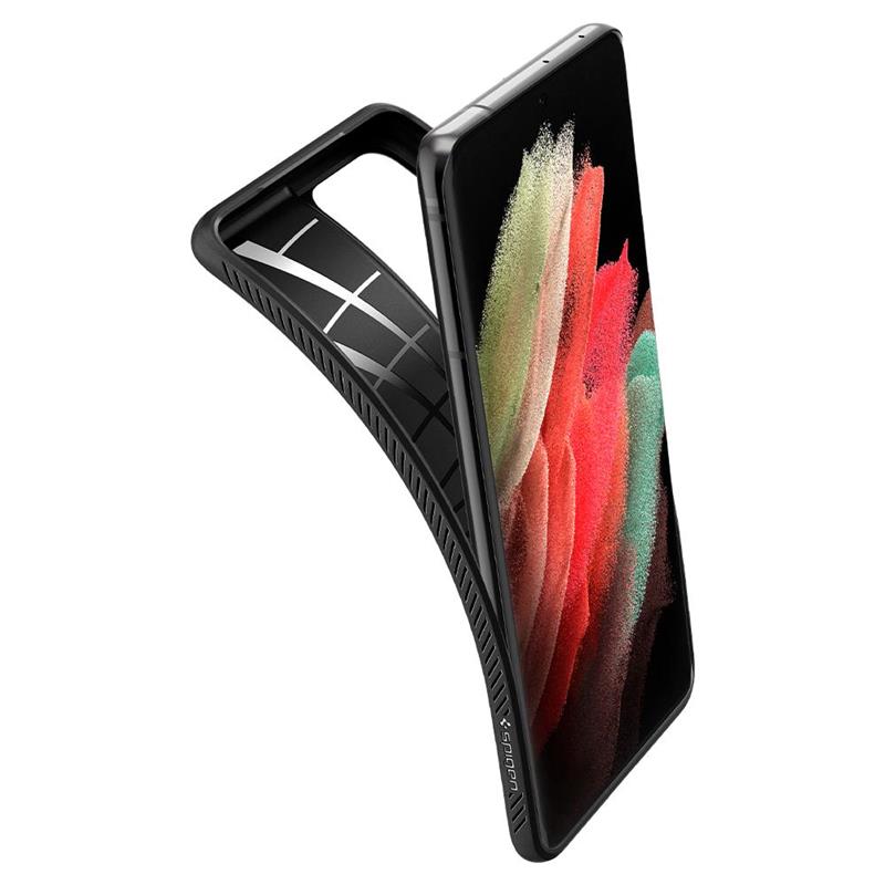 Чeхол-накладка Spigen Liquid Air для Samsung Galaxy S21 Ultra SM-G998 Matte Black (ACS02350) | ARAGO