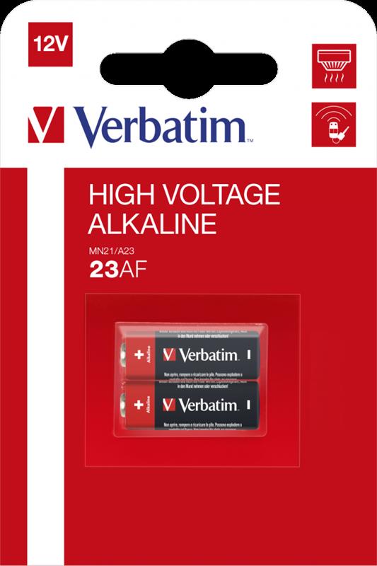 Батарейка Verbatim Alkaline 23AE (MN21) LR23 12V BL 2шт | ARAGO