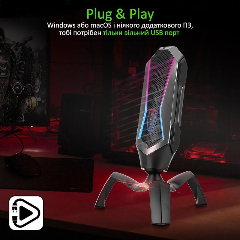 Мікрофон Vertux Marshal Black | ARAGO