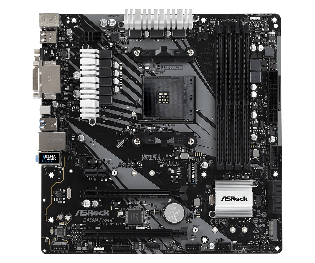 ASRock B450M Pro4-F Socket AM4 | ARAGO