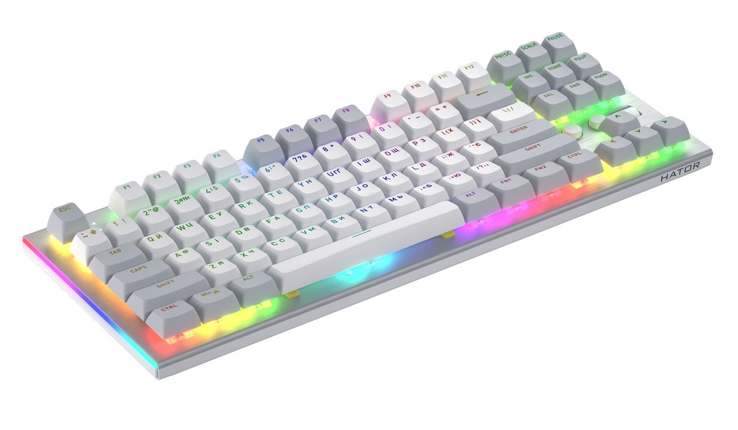 Клавіатура Hator Gravity TKL Orange White (HTK561UA) | ARAGO