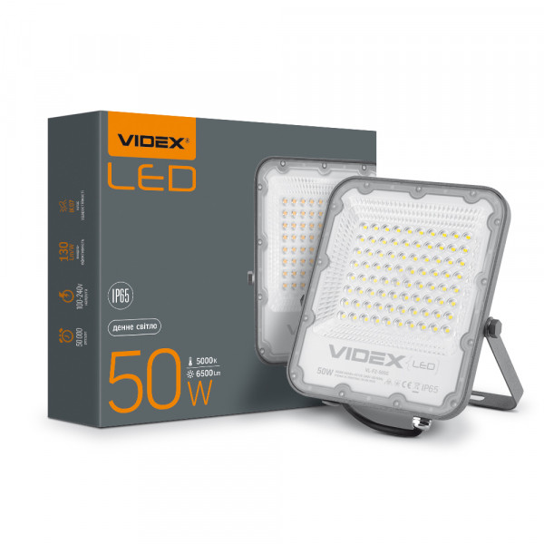 картинка LED прожектор PREMIUM VIDEX F2 50W 5000K от магазина Компания+