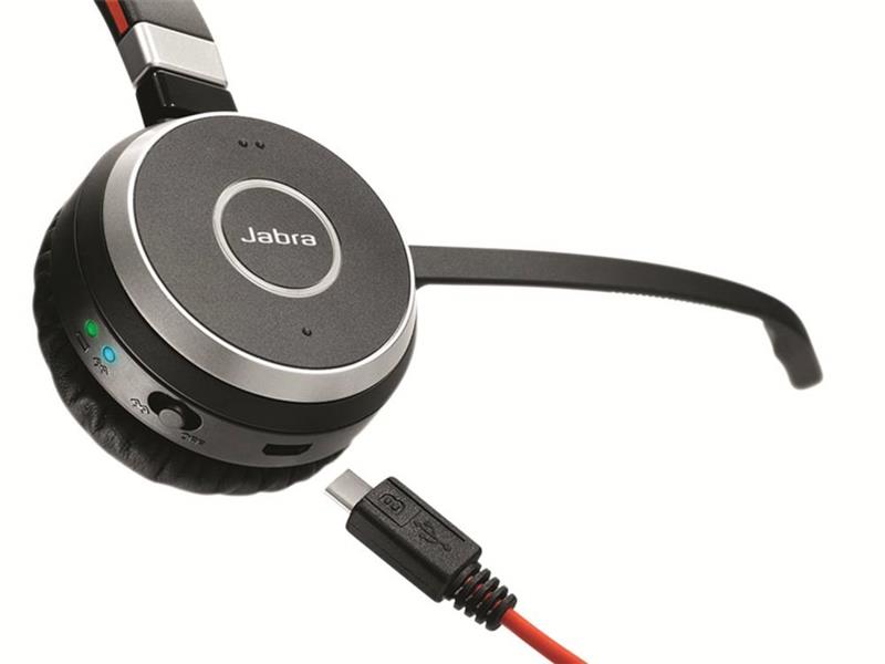 Bluetooth-гарнітура Jabra Evolve 65 SE MS Stereo Black (6599-833-309) | ARAGO