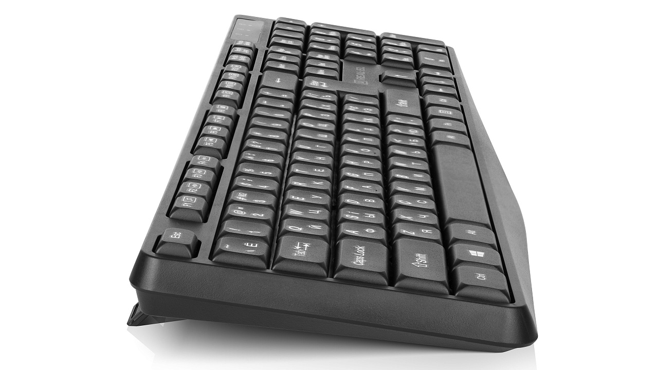 Комплект (клавіатура, миша) бездротовий REAL-EL Kit 551W Black USB | ARAGO