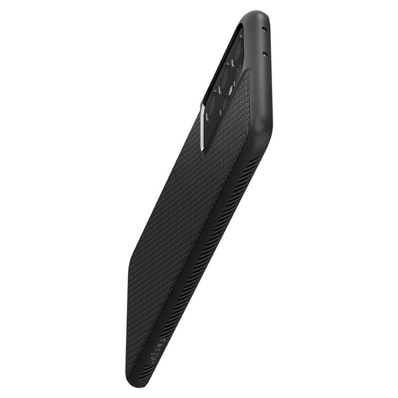 Чeхол-накладка Spigen Liquid Air для Samsung Galaxy S21 Ultra SM-G998 Matte Black (ACS02350) | ARAGO