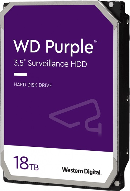 HDD SATA 18.0TB WD Purple 7200rpm 512MB (WD180PURZ) | ARAGO