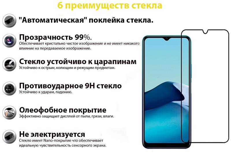 Захисне скло BeCover для Vivo Y11s Black (707312) | ARAGO
