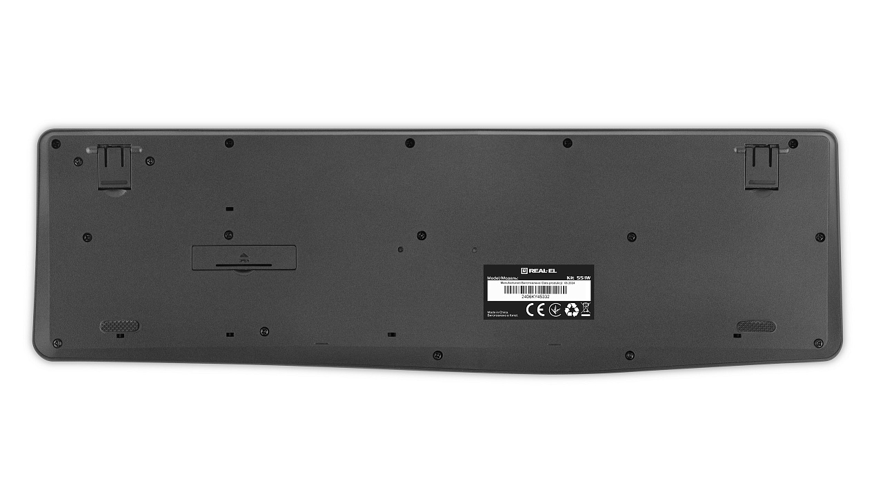 Комплект (клавіатура, миша) бездротовий REAL-EL Kit 551W Black USB | ARAGO