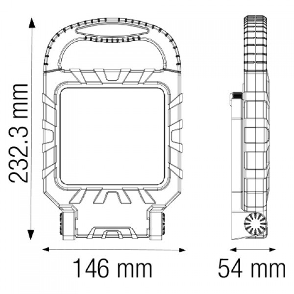 картинка LED прожектор HOROZ PROPORT, 20W, 1450Lm, 6400K от магазина Компания+
