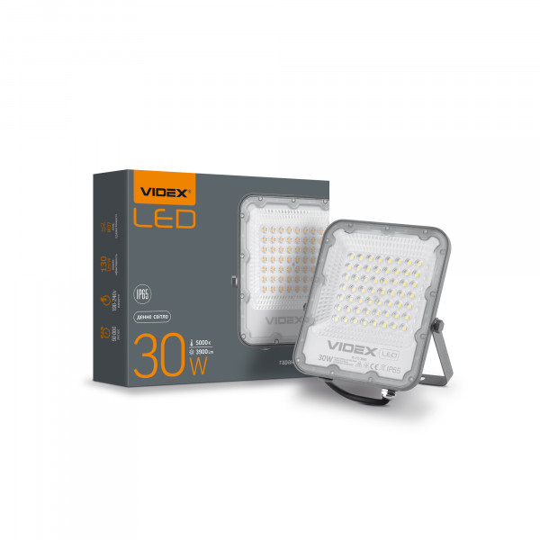 картинка LED прожектор PREMIUM VIDEX F2 30W 5000K от магазина Компания+
