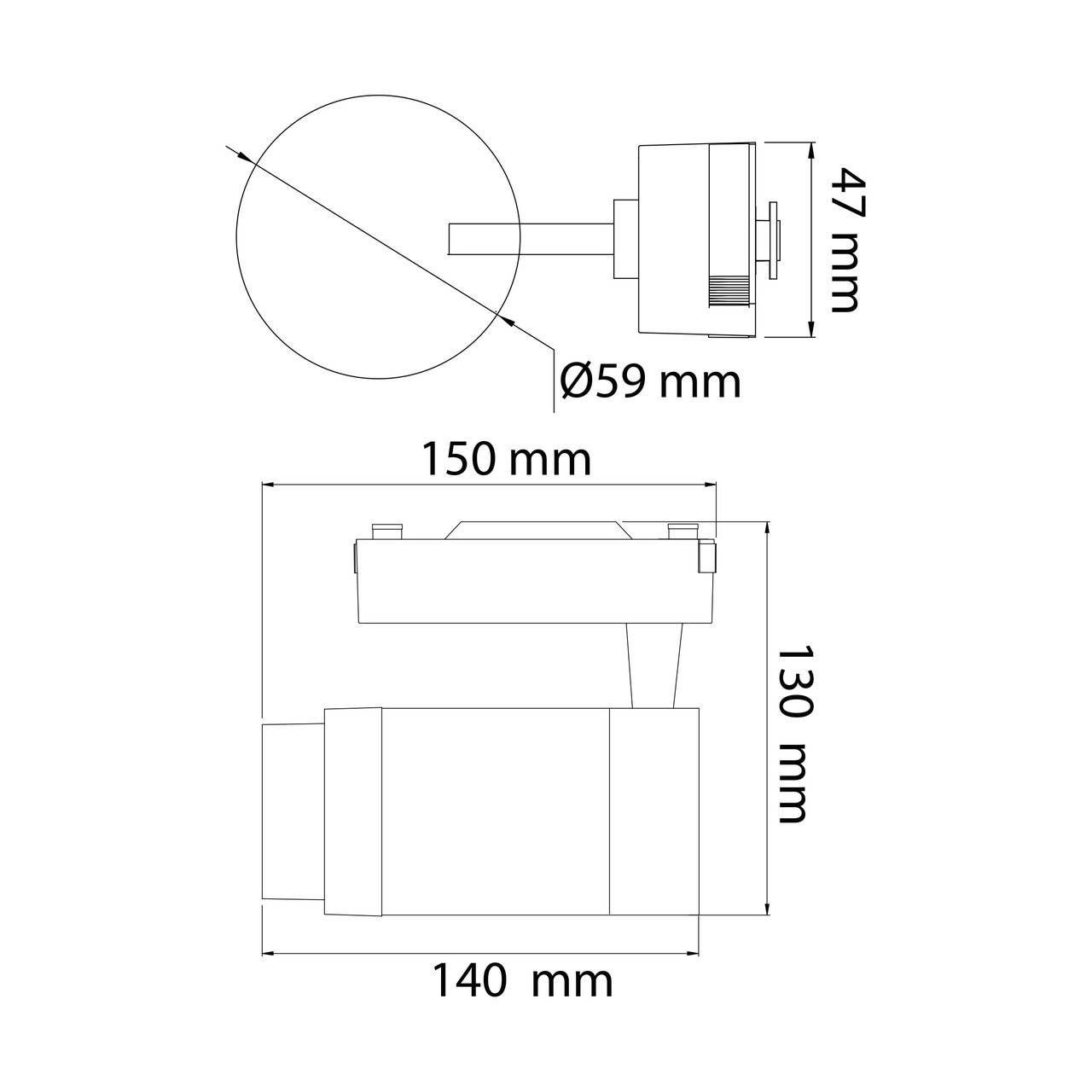 картинка LED Светильник Трековый HOROZ MONACO 15W, 1125Lm, 4200K, Белый от магазина Компания+
