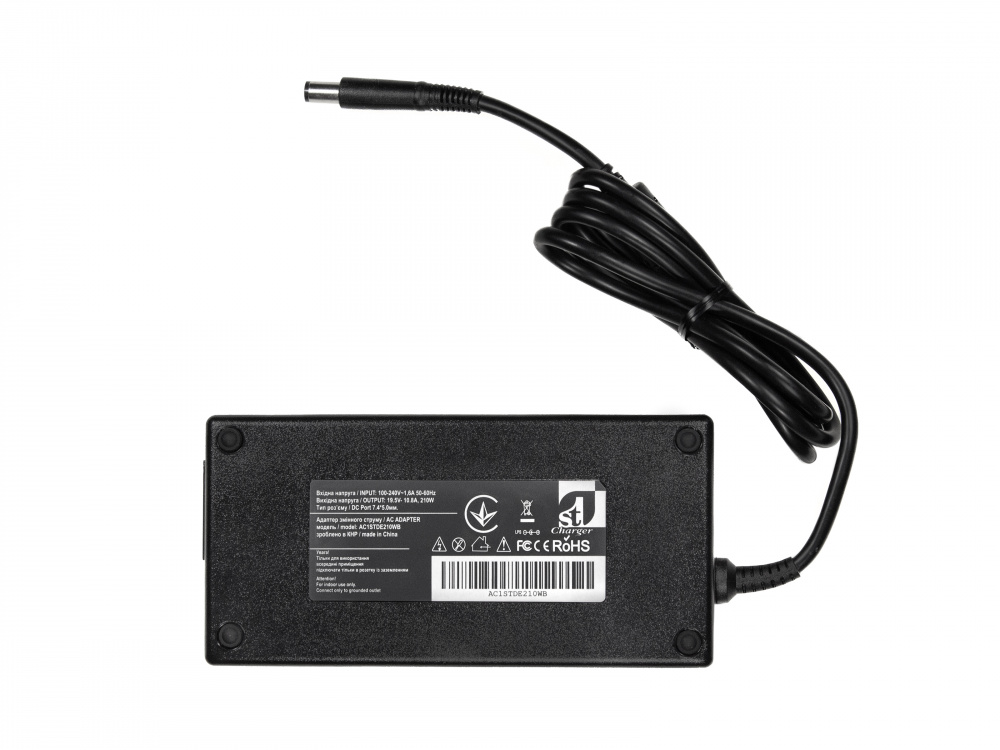 Блок живлення 1StCharger для ноутбука Dell 19.5V 210W 10.8A 7.4х5.0мм (AC1STDE210WB) | ARAGO