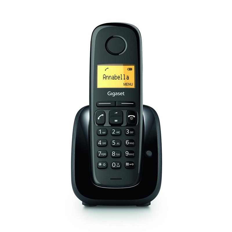 Радiотелефон DECT Gigaset A180 Black (S30852-H2807-R601) | ARAGO