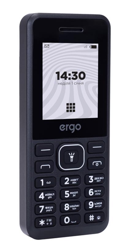 Мобильный телефон Ergo B181 Dual Sim Black | ARAGO
