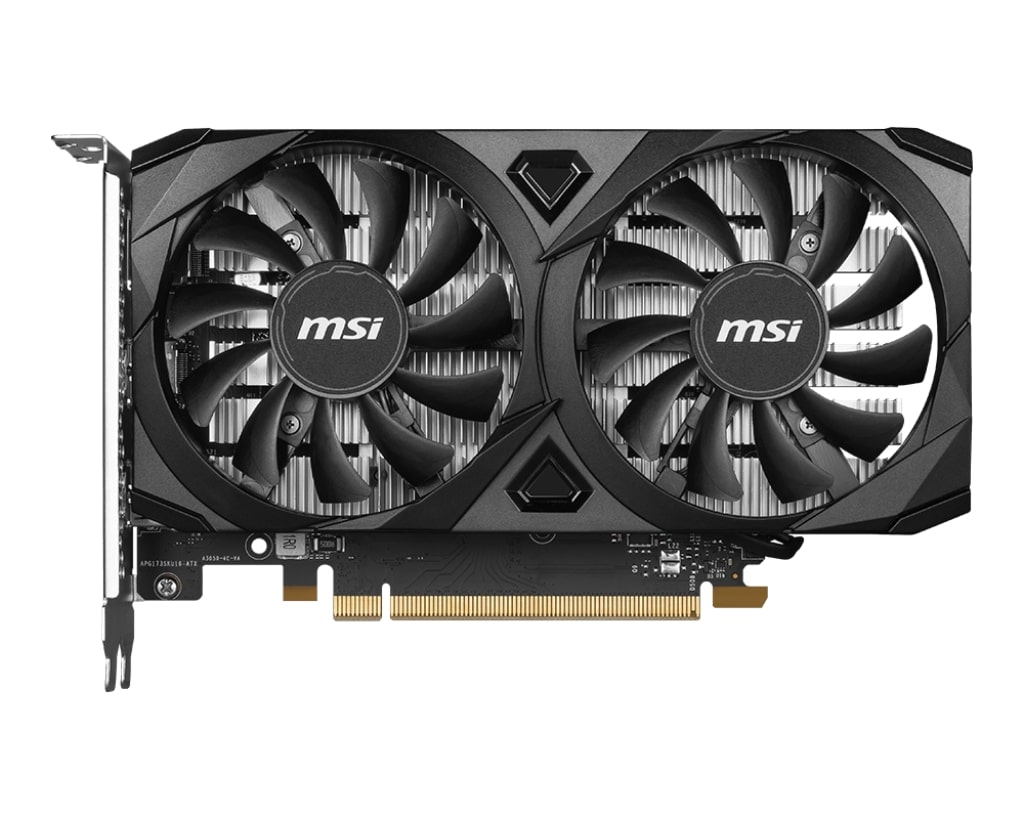 Відеокарта GF RTX 3050 6GB GDDR6 Ventus 2X E 6G OC MSI (GeForce RTX 3050 VENTUS 2X E 6G OC) | ARAGO