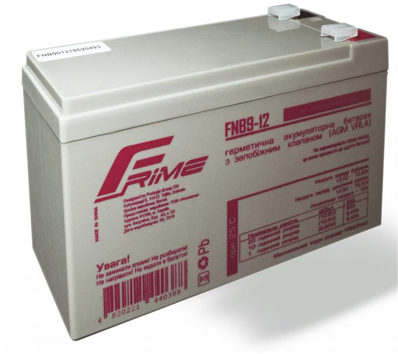 Аккумуляторная батарея Frime 12V 9AH (FNB9-12) AGM | ARAGO