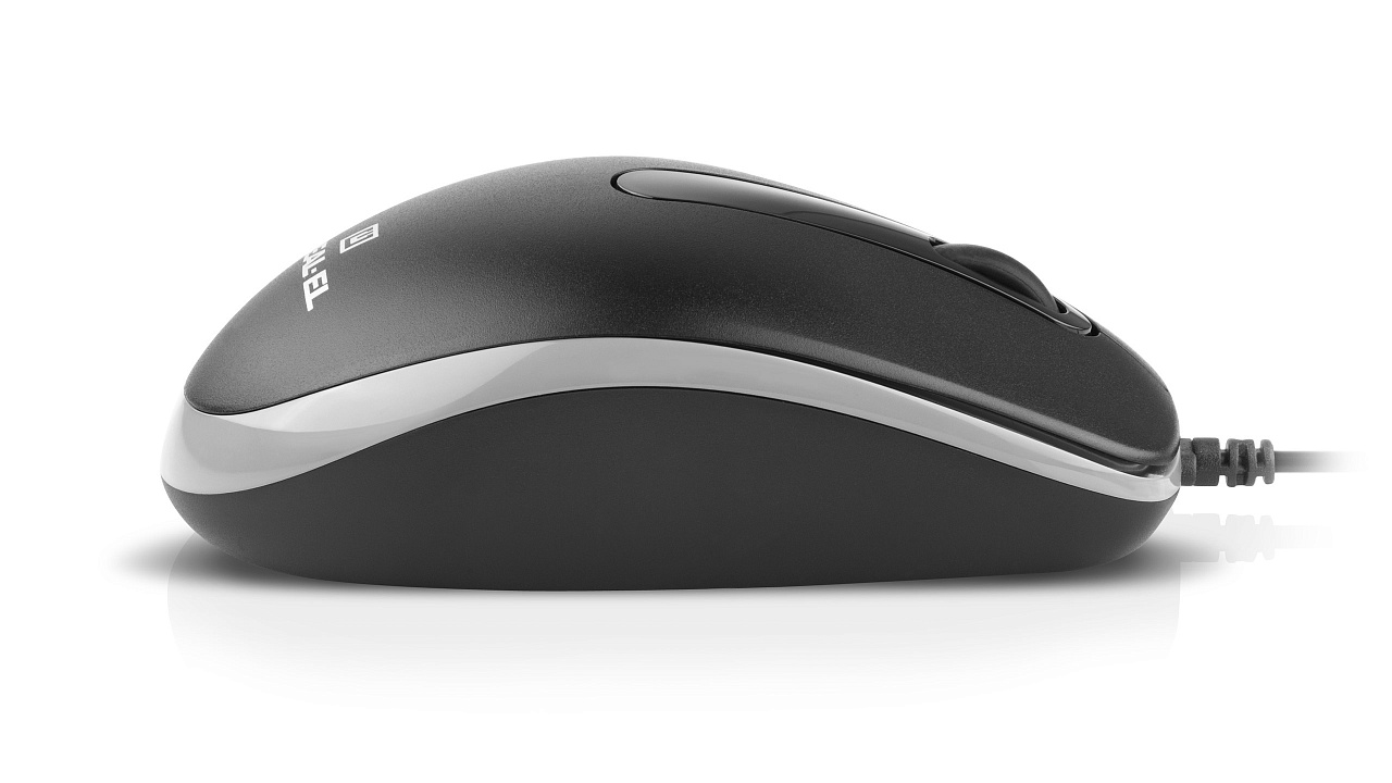 Миша REAL-EL RM-215 Black (EL123200037) | ARAGO