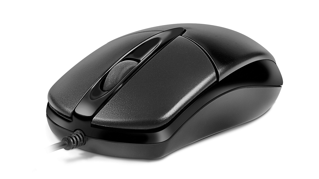 Миша REAL-EL RM-214 Black (EL123200039) | ARAGO