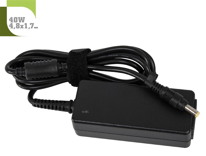 Блок живлення 1StCharger для ноутбука Asus 19V 40W 2.1A 4.8х1.7мм + каб.живл. (AC1STAS40WD3) | ARAGO