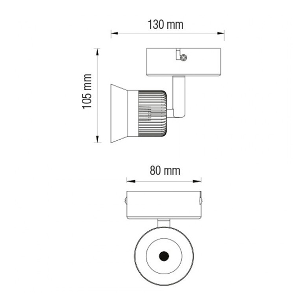 картинка Світильник-спот білий HOROZ BEYRUT 5W, LED, 320Lm, 4200K от магазина Компания+