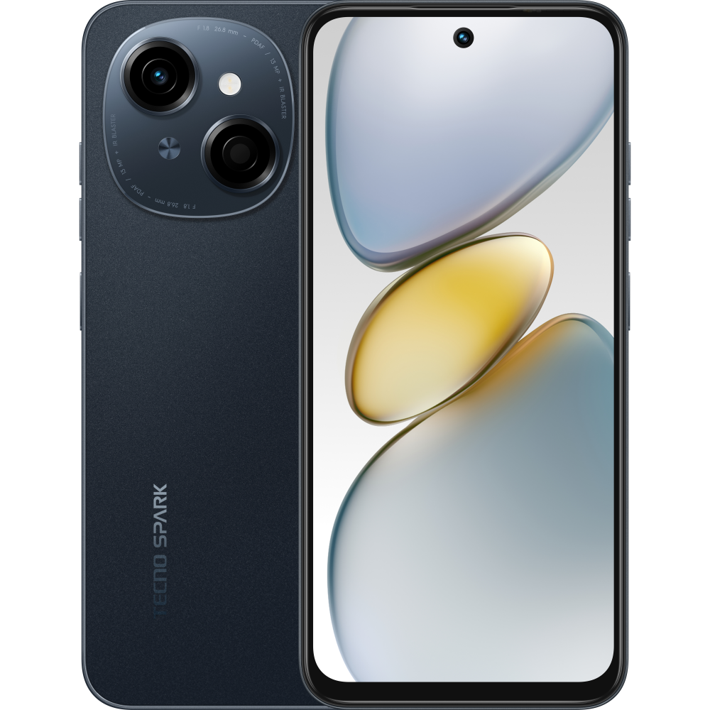 Смартфон Tecno Spark Go 1 (KL4) 4/64GB Startrail Black (4894947036439) | ARAGO