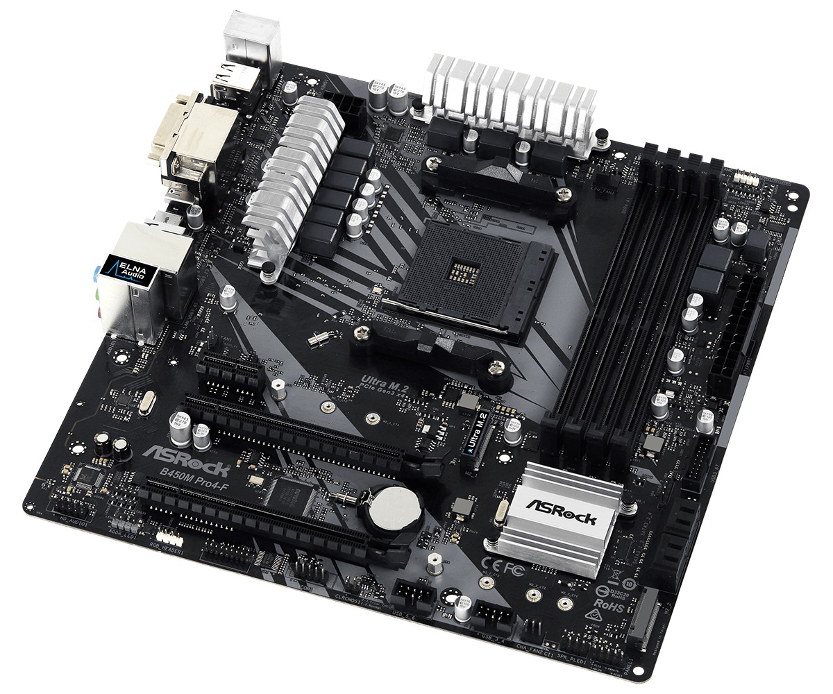 ASRock B450M Pro4-F Socket AM4 | ARAGO