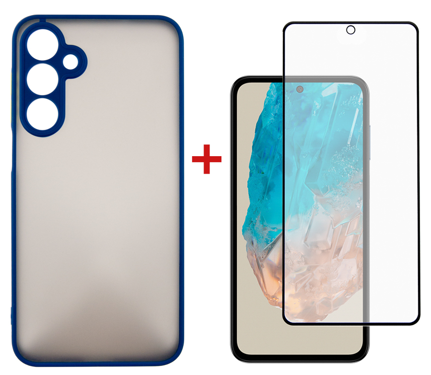 Чохол-накладка Dengos для Samsung Galaxy M35 5G SM-M356 Blue (DG-KM-108) + захисне скло | ARAGO