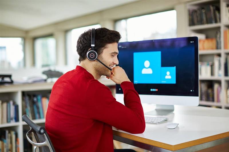 Bluetooth-гарнітура Jabra Evolve 65 SE MS Stereo Black (6599-833-309) | ARAGO