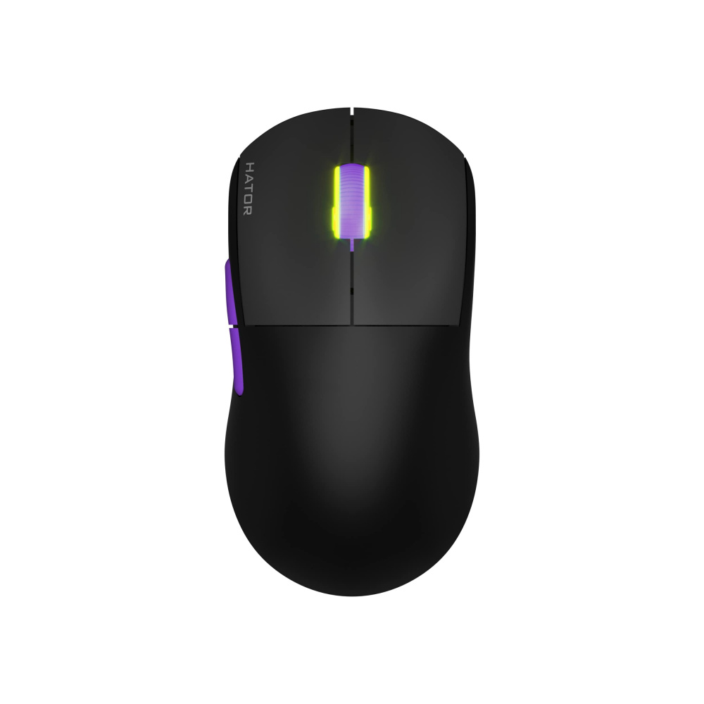 Миша бездротова Hator Quasar 2 Ultra 4K Wireless Black/Lilac (HTM570BL) | ARAGO