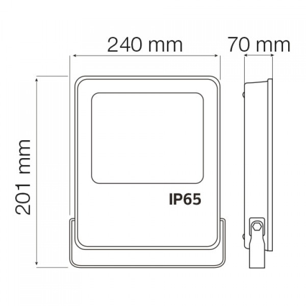 картинка LED прожектор HOROZ LION, 50W, 4250Lm, 6400K от магазина Компания+