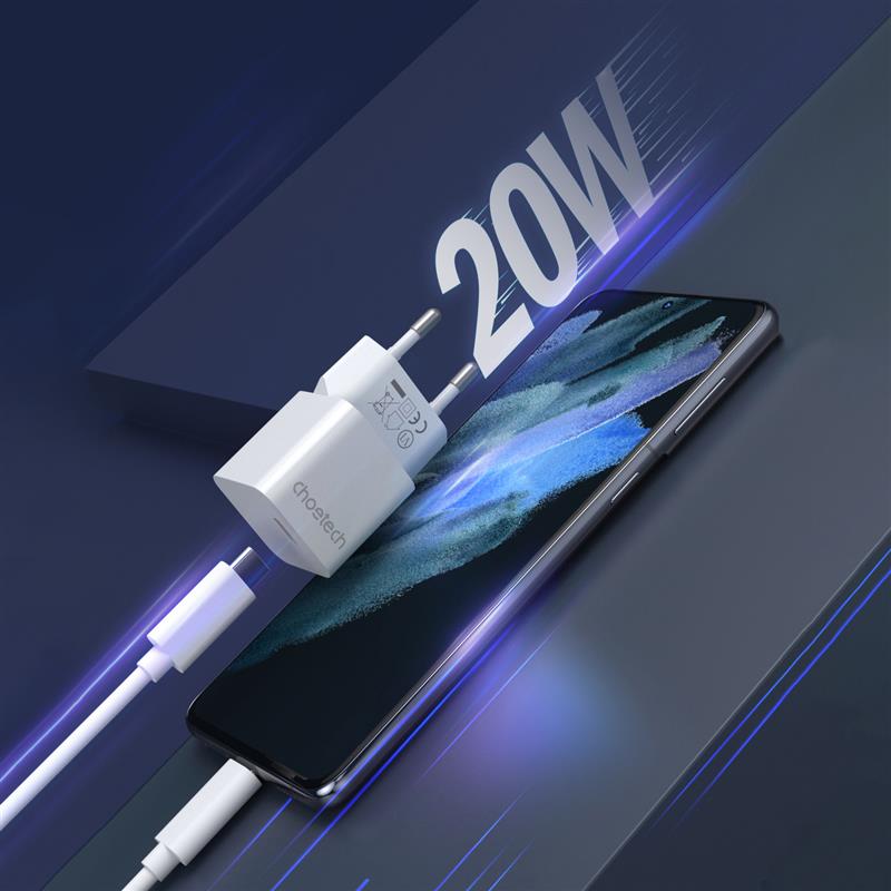 Мережевий зарядний пристрій Choetech (1USBх3A) White (PD5010-EU) | ARAGO