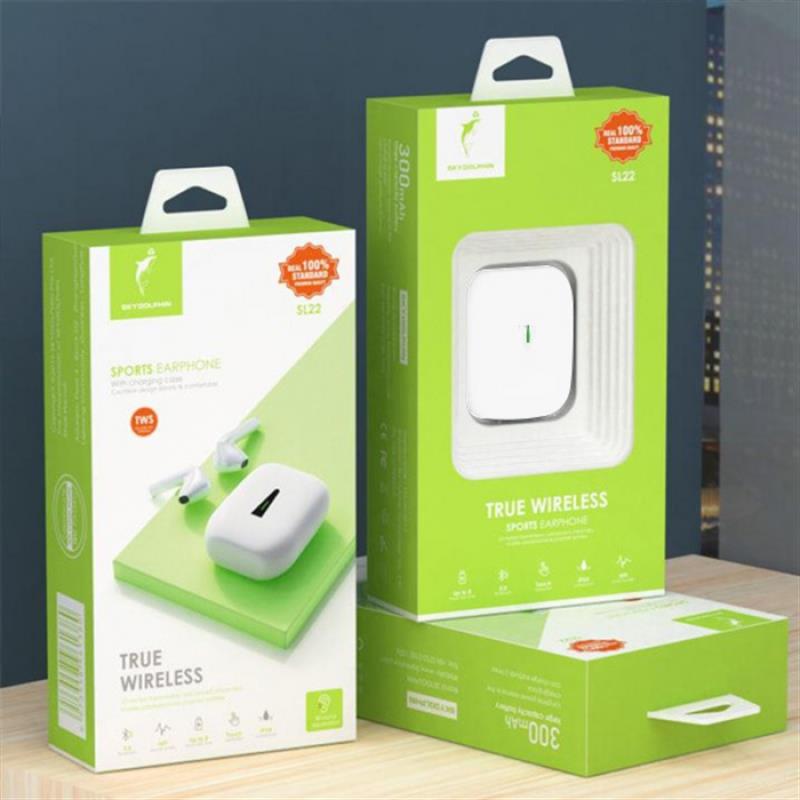 Bluetooth-гарнітура SkyDolphin TWS SL22 Black (BTE-000178) | ARAGO