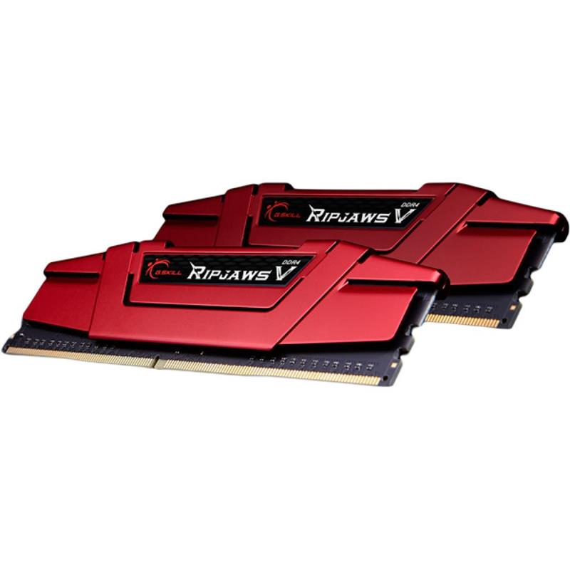 Модуль пам`ятi DDR4 2x4GB/2666 G.Skill Ripjaws V Red (F4-2666C15D-8GVR) | ARAGO