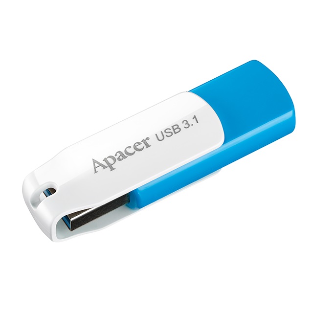 Флеш-накопичувач USB3.1 32GB Apacer AH357 Blue/White (AP32GAH357U-1) | ARAGO