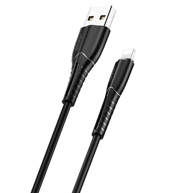 Кабель Usams US-SJ364 USB - Lightning, 1 м, Black (SJ364USB01) | ARAGO
