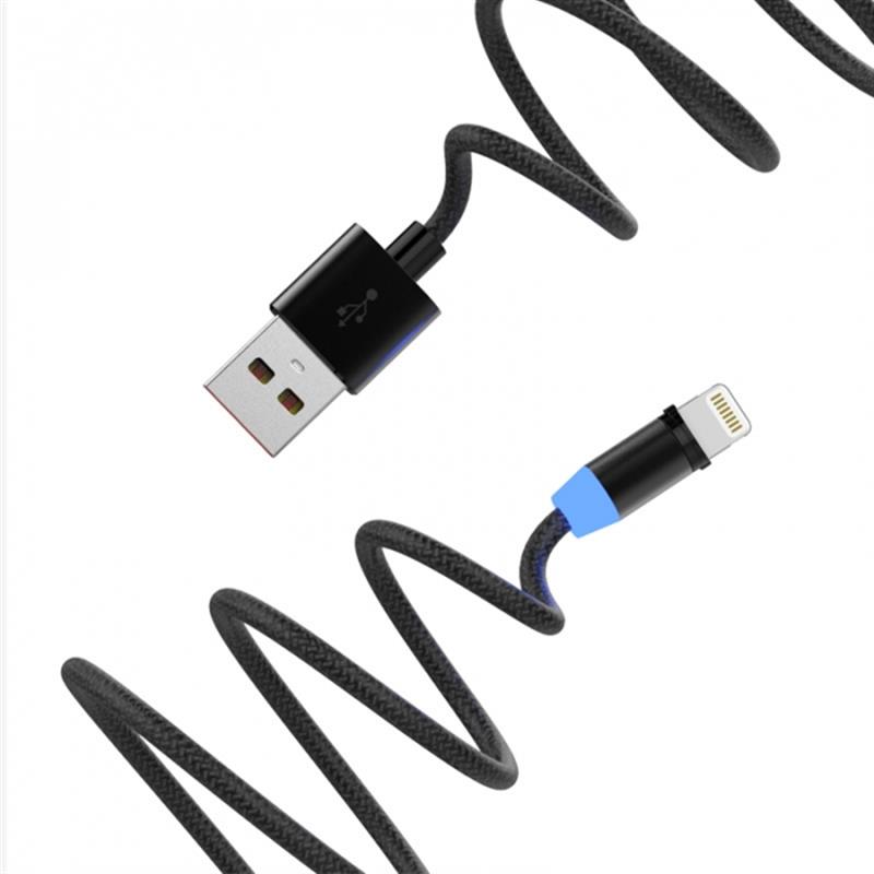 Кабель SkyDolphin S59L Magnetic USB - Lightning (M/M), 1 м, Black (USB-000440) | ARAGO