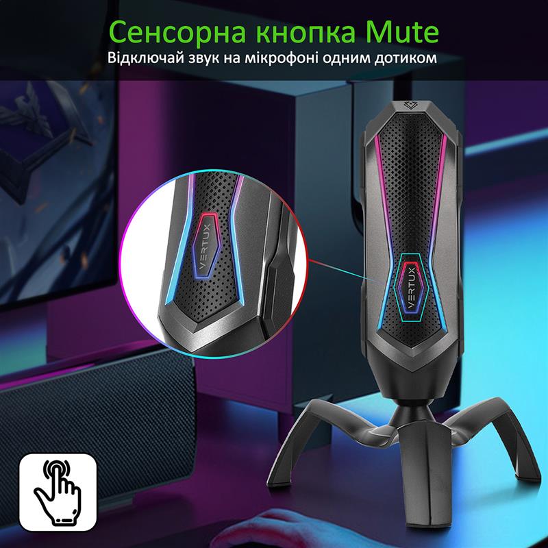 Мікрофон Vertux Marshal Black | ARAGO