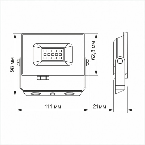 картинка LED прожектор TITANUM TLF106 10W 6000K от магазина Компания+