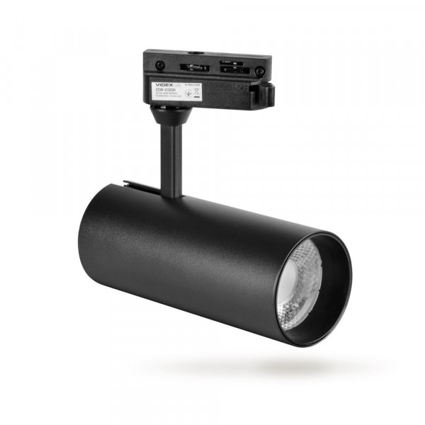 картинка LED світильник трековий VIDEX 20W 4100K чорний от магазина Компания+