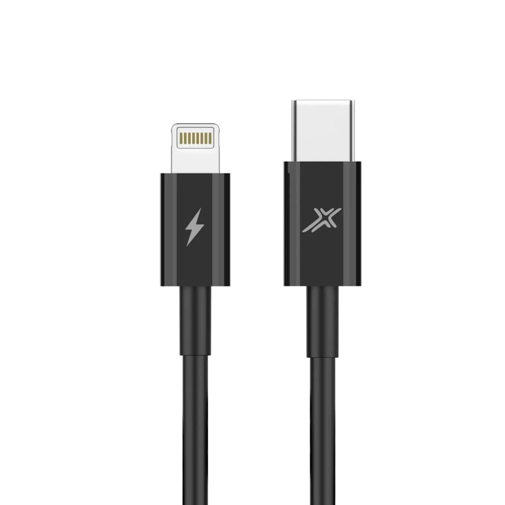 Кабель Grand-X Lightning - USB Type-C 20W, 1м, Black (CL-07B) | ARAGO