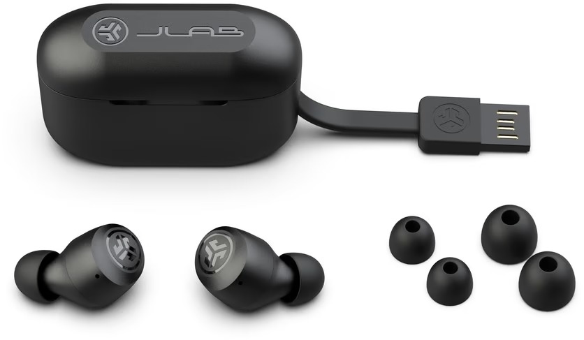 Bluetooth-гарнітура JLab Go Air Pop TWS  Black (IEUEBGAIRPOPRBLK124) | ARAGO