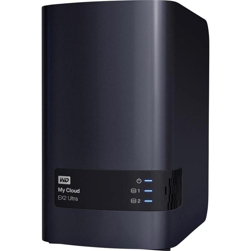 HDD ext 3.5" USB/LAN 8.0TB WD My Cloud EX2 Ultra NAS Black (WDBVBZ0080JCH-EESN) | ARAGO