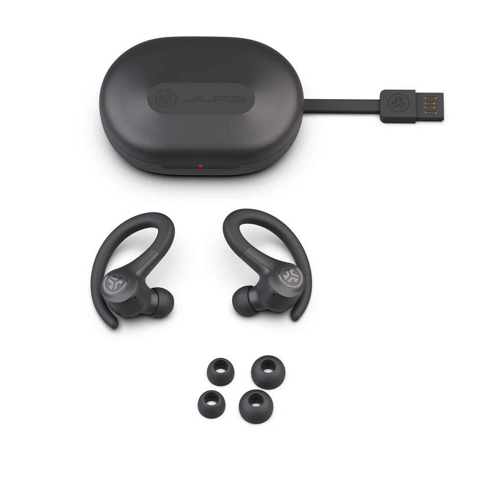 Bluetooth-гарнітура JLab Go Air Sport Black (IEUEBGAIRSPRTRBLK124) | ARAGO